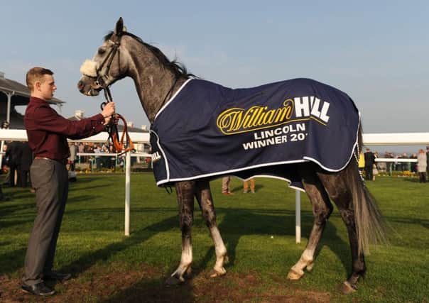 Ocean Tempest, winner of The William Hill Lincoln during the first day of the William Hill Lincoln meeting at Doncaster