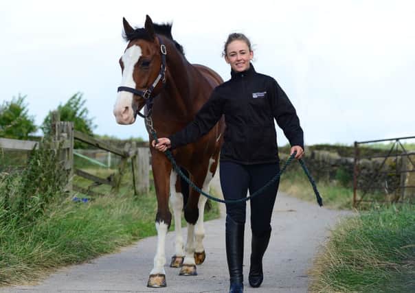 WINNING COMBINATION: Huddersfield eventing rider Hannah Taylor with her horse Utrillo III. Picture: Scott Merrylees.