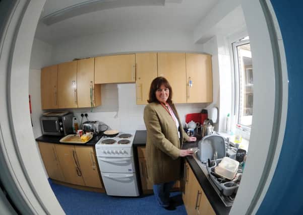 Jules Marley in the kitchen at Skipton Police Station. Picture by Simon Hulme
