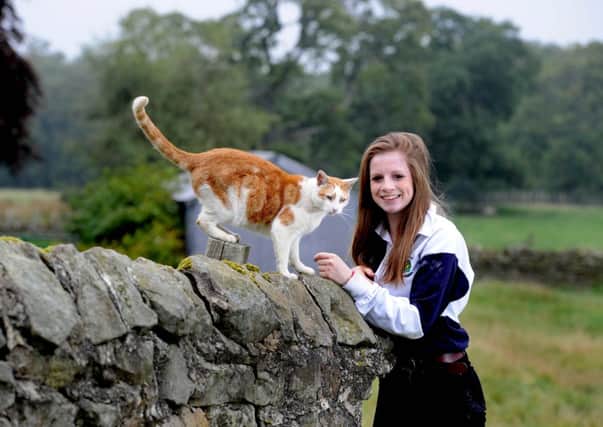 Victoria Verity, 19, of Howe Farm, Fearby, near Masham, plans to become a fully qualified vet.