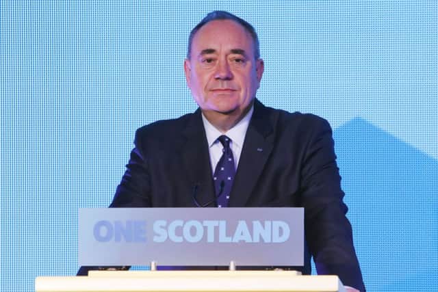 First Minister of Scotland Alex Salmond during a press conference at Dynamic Earth in Edinburgh