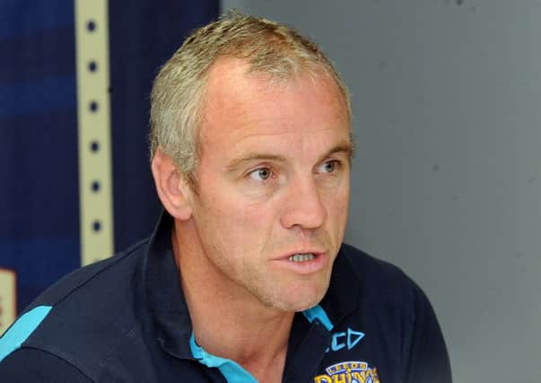 Leeds Rhinos head coach Brian McDermott.