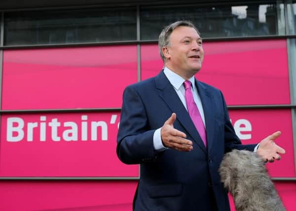Shadow Chancellor Ed Balls at Manchester Central ahead of the Labour Party Annual Conference.