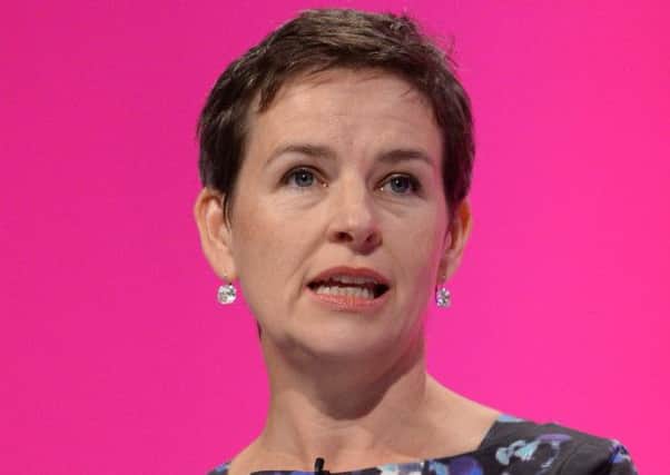 Shadow transport secretary Mary Creagh addresses the Labour Party conference