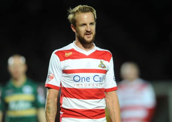 Doncaster's James Coppinger scored a second half reply at Fulham, but it wasn't enough.