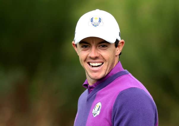 Europe's Rory McIlroy at Gleneagles Golf Course