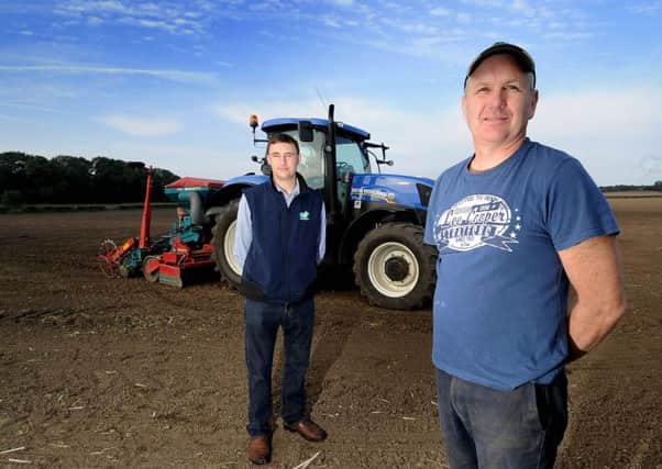 Tim Weatherhead, left, and Chris Green hope a ploughing marathon will reap rewards.