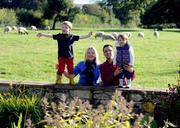 Fiona and Ryan, with their children Alfie, 4, and Freya, 2.