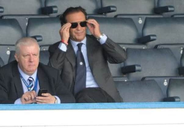 Graham Bean pictured with Massimo Cellino at Elland Road.