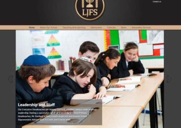 The website of Leeds Jewish Free School