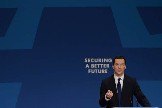 Chancellor George Osborne makes his keynote address to the Conservative Party conference