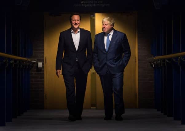 David Cameron and Mayor of London, Boris Johnson at the Conservative Party conference.