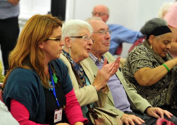 Celebrations for International Older People's Day at Leeds Central Library.
Picture: Tony Johnson
