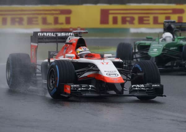 Marussia driver Jules Bianchi at Suzaka before his accident.