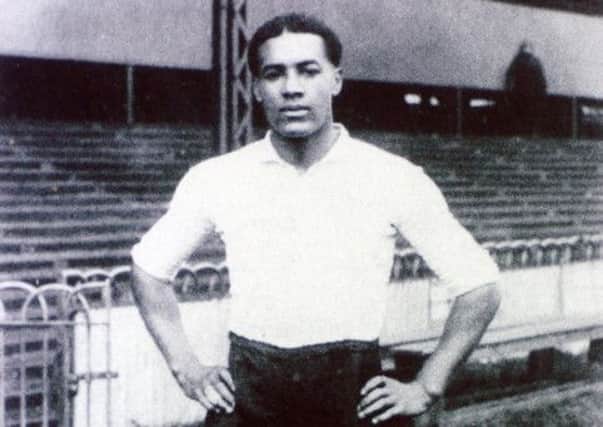 Walter Tull, the first black officer in the British Army.