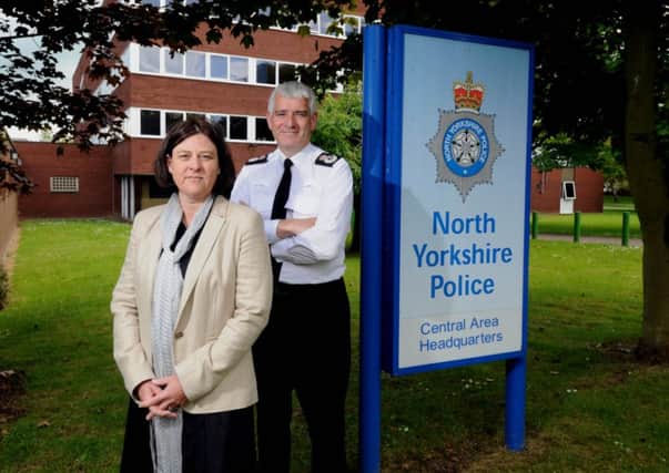Julia Mulligan and North Yorkshire chief constable Dave Jones