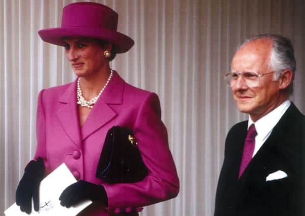 Dickie Arbiter and Diana in June 1990