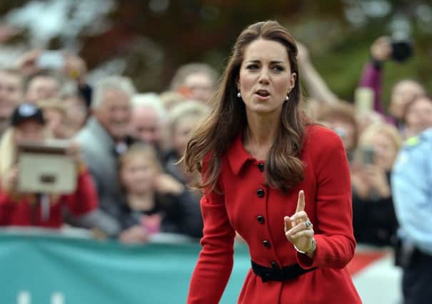 The Duchess of Cambridge participates in a 2015 Cricket World Cup event in Christchurch during their official tour to New Zealand in April. 

Photo: Anthony Devlin/PA Pool