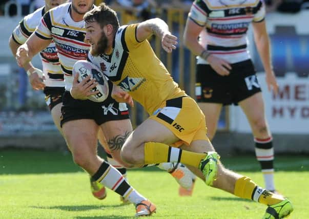 Daryl Clark in action for Castleford Tigers during the 2014 season.