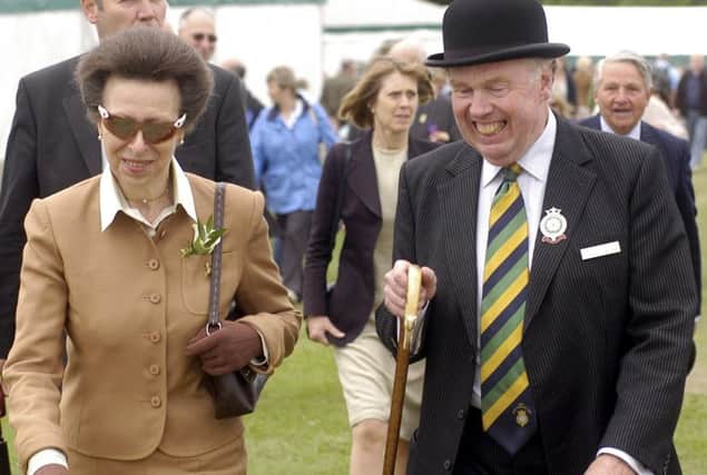 Bill Cowling with The Princess Royal in 2010.