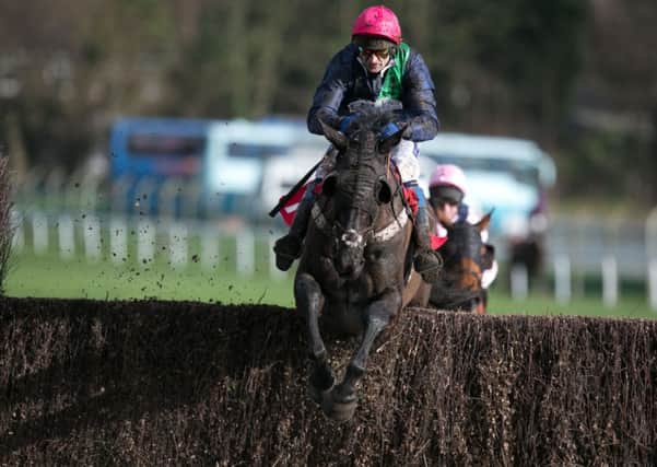 NEARLY THERE: Andrew Thornton, seen riding Gandalfe in the Betfred Double Delight Novices Limited Handicap Steeple Chase earlier this year at Sandown, needs just 35 more wins to reach four figures in a riding career spanning more than two decades.
