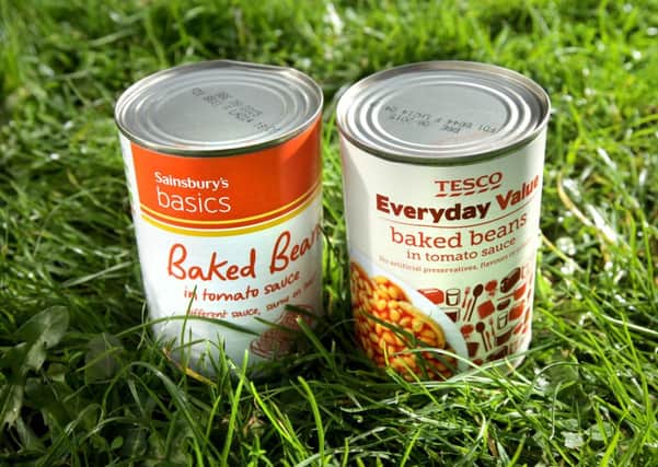 A foodbank is trying to swap tins of beans for other items
