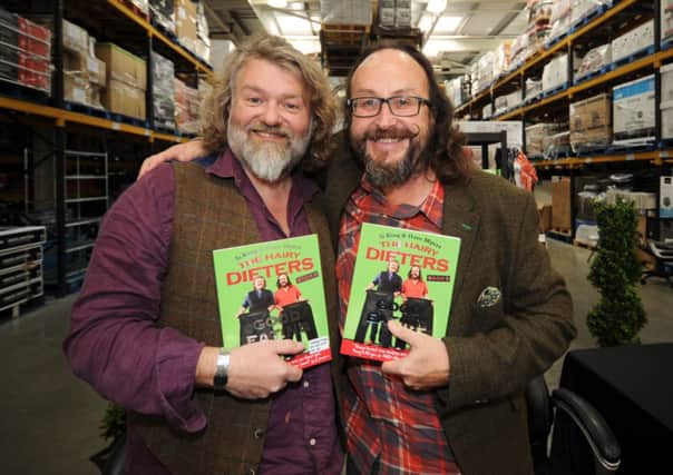 The Hairy Bikers, Si King (left) and Dave Myers sign their new book at Costco, Leeds. Picture by Simon Hulme