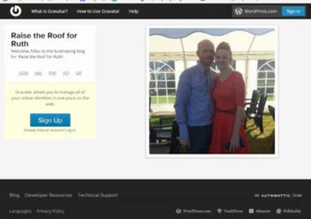 Raise The Roof For Ruth, the fundraising website set up for stroke victim Ruth Haslam