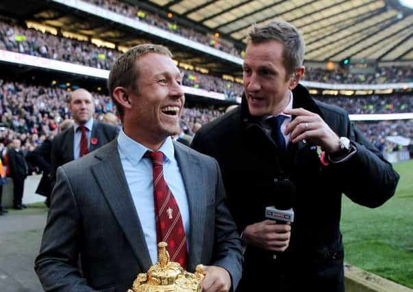Will Greenwood, right, with World Cup-winning team-mate Jonny Wilkinson.