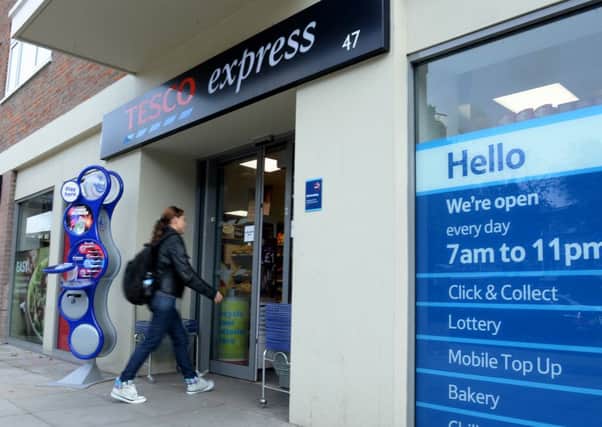 The Tesco Express store in Swiss Cottage, London, where staff shouted at a customer to leave because she was with her guide dog.