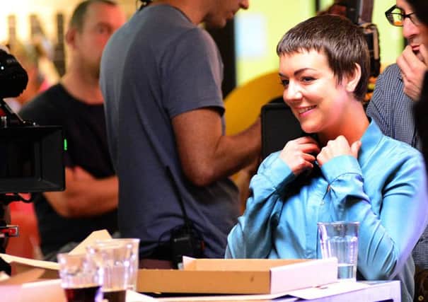 Sheridan Smith filming a new ITV drama in Trinity Kitchen, Leeds. Picture: Scott Merrylees