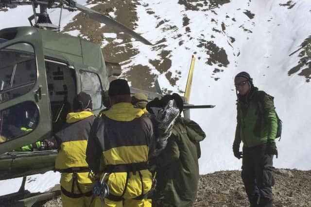 A series of blizzards and avalanches battered the Himalayas in northern Nepal