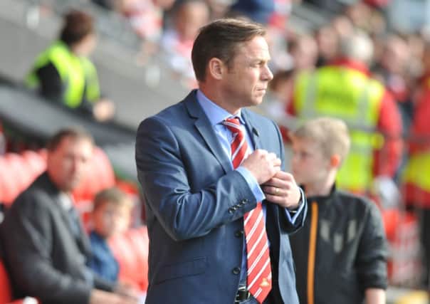 FRUSTRATED: Doncaster Rovers' manager Paul Dickov.