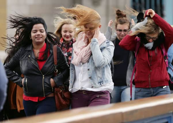 High winds caused by the remnants of Hurricane Gonzalo have wrought havoc across the UK