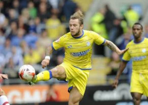 Sheffield Wednesday's Stevie May was denied by the post at Brentford.