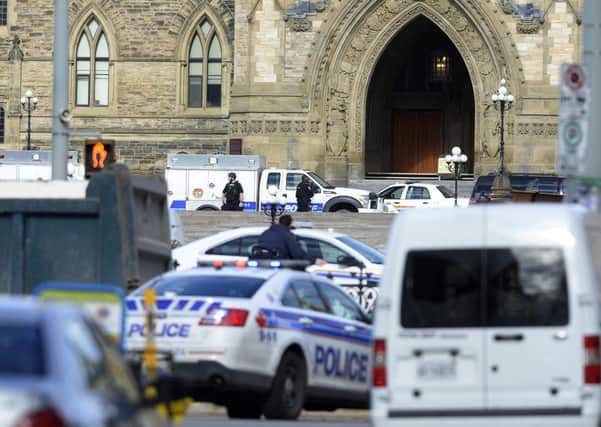Police converge on Parliament Hill in Ottawa