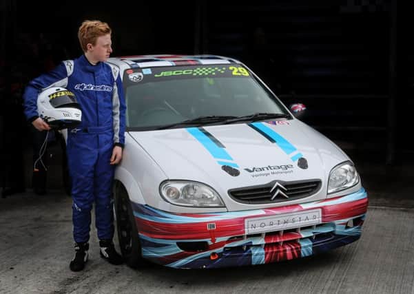 Finlay Robinson, Vantage Motor Sport team member who races in the Junior Saloon Car Championship