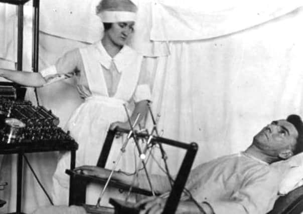 Electro-convulsive therapy was one therapy used to treat shell shock