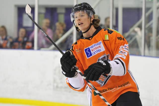 ON THE MARK: Mike Forneys two goals against Hull Stingrays on Saturday made him the Elite Leagues top goalscorer. Picture: Dean Woolley