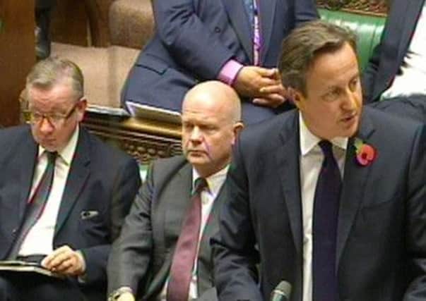 Prime Minister David Cameron makes a statement on the EU Summit, in the House of Commons