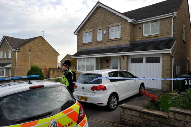The scene in Bradford, where the bodies of a man, a woman and two teenagers have been found. Pictures: Ross Parry Agency
