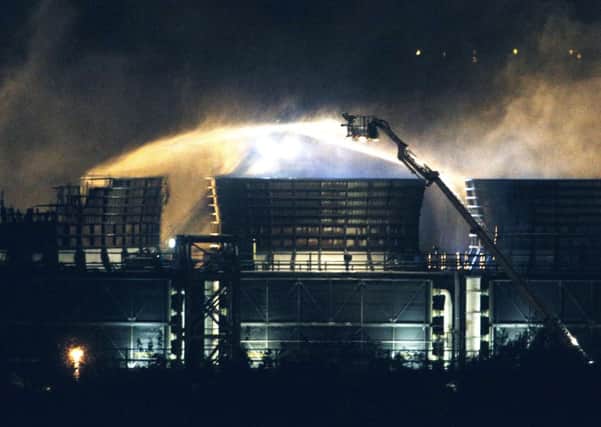 A fire at the Didcot B Power Station in Oxfordshirem which may now hit winter energy supplies