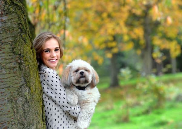 Isabella Cook from Harrogate with her dog Monty