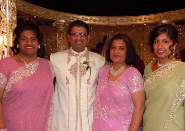 The Lad family from Bradford. From left: Trisha, Jitendra Daksha and Nisha. Picture: Ross Parry Agency