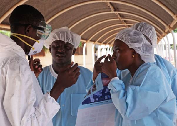 An Ebola virus center in  Kayes, Mali.