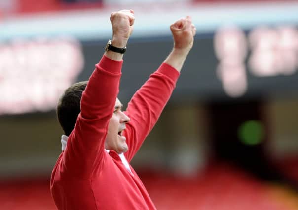 HAPPY: Sheffield United's manager Nigel Clough. Picture: Martyn Harrison.