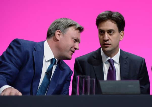 Labour leader Ed Miliband with Ed balls