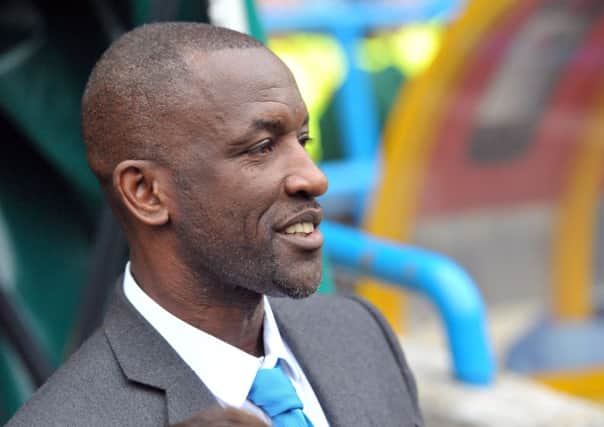 Chris Powell, manager of Huddersfield Town during the Sky Bet Championship match at the John Smiths Stadium, Huddersfield against Middlesbrough. 
Picture by Graham Crowther
