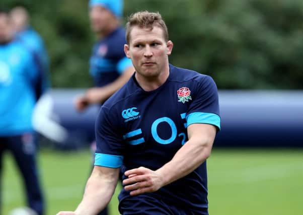 England's Dylan Hartley during a training session at Pennyhill Park Hotel, Bagshot.