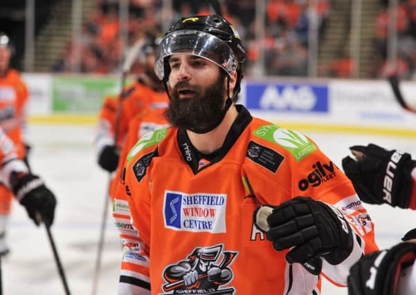 Mathieu Roy - the Sheffield Steelers forward scored five goals in two games over the weekend. Picture: Dean Woolley.